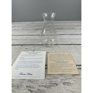 Princess House Vintage #395 Heritage Handblown Crystal Vase w/ Box -Bulb starter